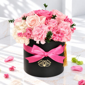 HATBOX MIX ROSA NEGRO